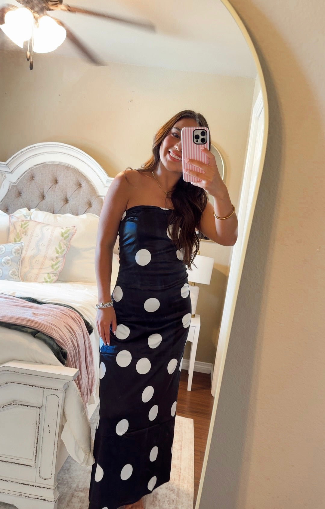 Polka Dot Midi 🖤