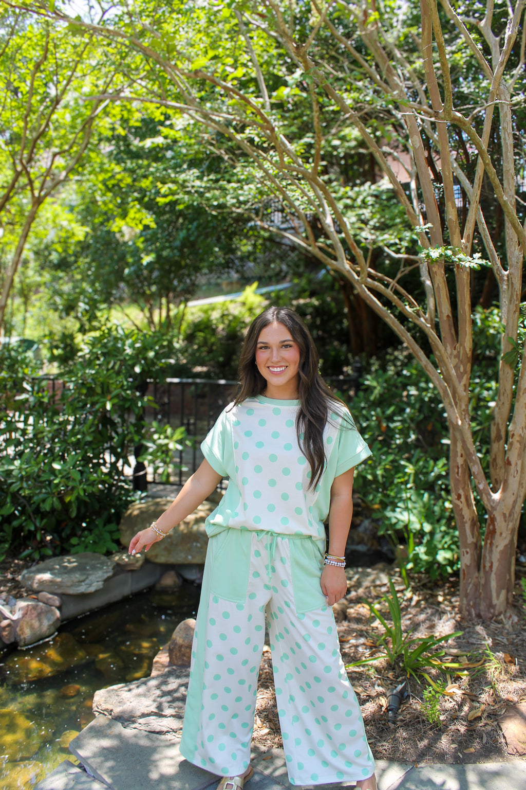 Mint to Be Polka Dot Set